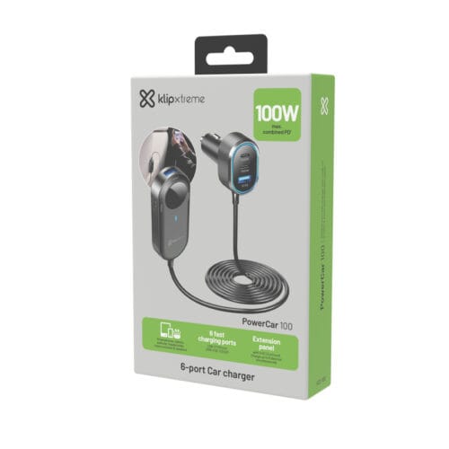 KCC-100_Box_01 Klip Xtreme - Cargador para carro 100w