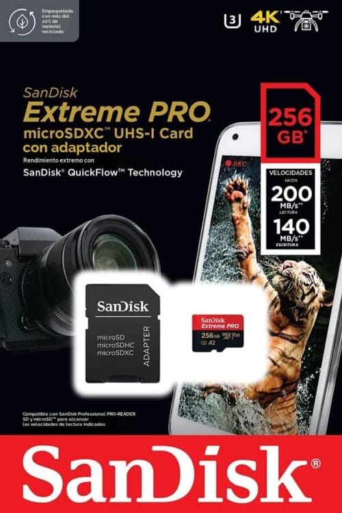 SanDisk - Micro SD Extreme PRO 256GB 200MB/s