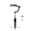 dji-el-salvador-osmo-mobile-8p-creator-combo.jpg DJI Osmo Mobile gimbal with phone clamp on an extendable arm above a small tripod base, with USB accessory and white case aside.