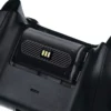 53d106e8-39be-4a49-a8a1-0a8cd372d31b Rechargeable battery pack installed in the back of a game controller showing contact gold pins and +/- indicators