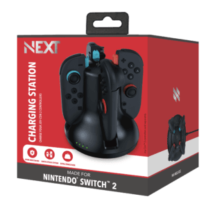 Nintendo switch el salvador base de carga magnetica NEXT NX-NS2JQC para mandos Joy-Con 2 en Mosqueteros Store