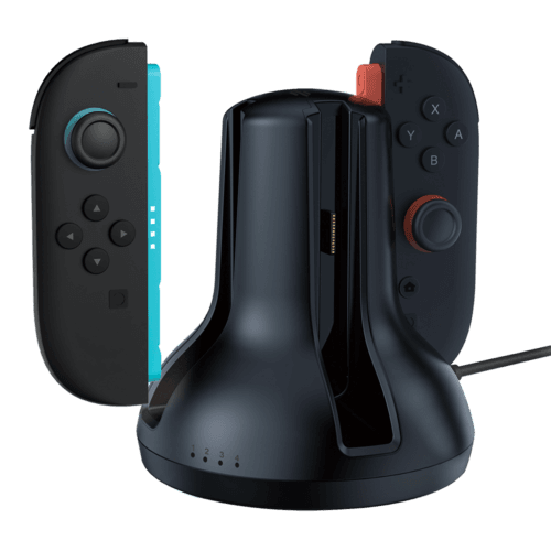 nintendo-switch-el-salvador-next-charging-dock-joycon Nintendo switch el salvador base de carga magnetica NEXT NX-NS2JQC para mandos Joy-Con 2 en Mosqueteros Store