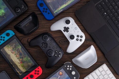 control-8bitdo-ultimate-2-bluetooth-switch Control 8BitDo Ultimate 2 Bluetooth con joysticks TMR y base de carga para Nintendo Switch.