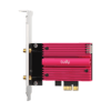 WE4000-L5_7ccaac82-ecb5-43ea-9adf-cf057731663c PCIe expansion card with a pink heatsink and the brand 'cudy' visible on the side