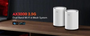 Router Mesh WiFi 6 Cudy M3000 AX3000 pack de 3