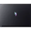 acer-nitro-v-16s-ai-anv16s-61-non-fingerprint-with-backlit-black-06-custom_nh.qzysg.003_1_2 Closed black laptop viewed from above with a small iridescent M-shaped logo in the center and a slim front edge