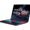 acer-nitro-v-16s-ai-anv16s-61-non-fingerprint-with-backlit-on-wp-ai-logo-black-03-custom_nh.qzysg.003_1_2 Acer Nitro gaming laptop open at an angle with a multicolor rainbow backlit keyboard on a plain background.
