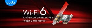 Conexión PCI Express del adaptador WiFi Cudy WE3000