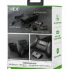 next-accessories-xbox-NX-XCHRG2-packaging-back-833x1024 Box for NEXT Xbox controller battery kit with two 1200mAh packs, charger, and controller mounts