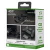 next-accessories-xbox-NXXBX9PC-package-2-1-1024x992 Packaging for NEXT Xbox charging kit: 1200 mAh rechargeable battery, extra-long 9ft cable, and integrated cable tie shown on the box surface.