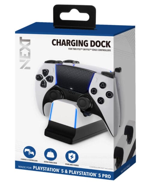 cargador-de-control-xbox-base-doble-next Estación base doble NEXT con 2 baterías como cargador de control xbox Series X en Mosqueteros Store.