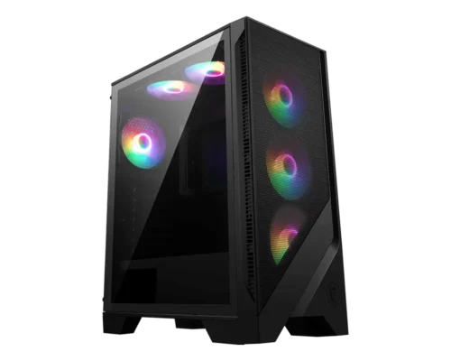 gabinetes de pc msi mag forge 120a airflow de torre media con vidrio templado en Mosqueteros Store El Salvador