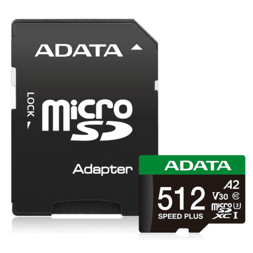 r200_microsdxc_ui3v30s_a2_adapter_pd_512gb ADATA - microSDXC UHS-I U3 A2 Clase 10