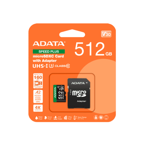 memoria-micro-sd-adata-speed-plus-a2-v30 Memoria micro sd ADATA SPEED PLUS de 128gb y 512gb clase A2 V30 para Nintendo Switch y camaras 4K El Salvador Mosqueteros Store