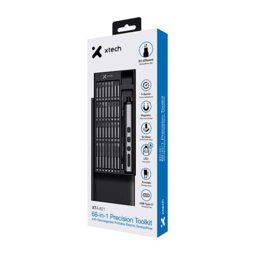 Xtech XTA-821 – Kit de Herramientas de Precisión 68 en 1
