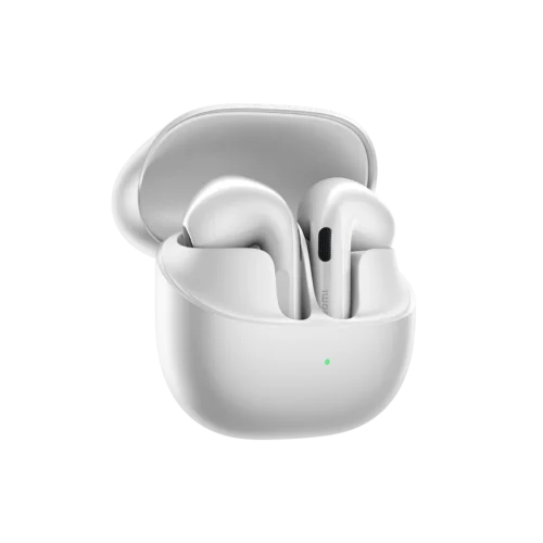 Xiaomi Buds 6 Blanco Perla con auriculares y estuche de carga