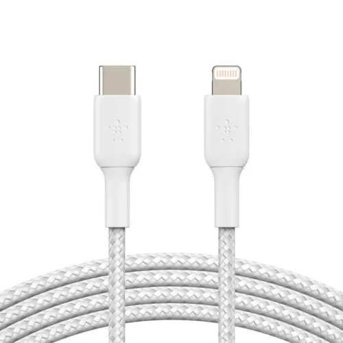 ALT: Cable USB-C a Lightning Belkin 1m blanco BoostCharge Pro