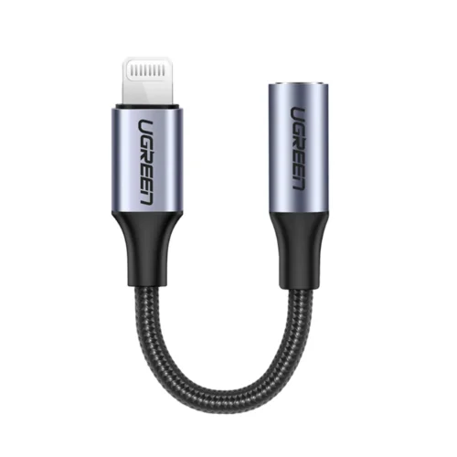ADAPTADOR AUDIO LIGHTNING A 3,5MM TRENZADO US211 U UGREEN A66752