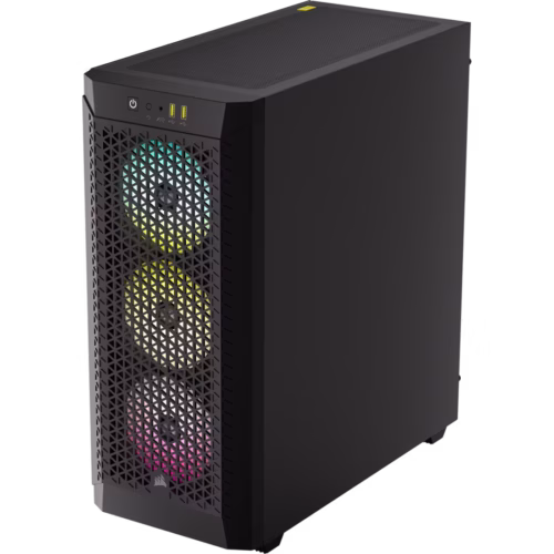 Corsair - Case 480T RGB Airflow Negro con Vidrio Templado Corsair - Case 480T RGB Airflow Negro con Vidrio Templado Corsair CC-9011272-W
