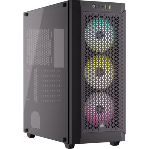 Corsair - Case 480T RGB Airflow Negro con Vidrio Templado Corsair CC-9011272-W