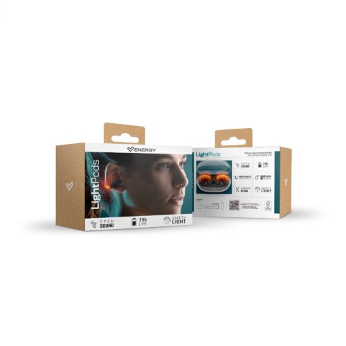 Energy Sistem - Auriculares LightPods Open Sound Dark HE6561
